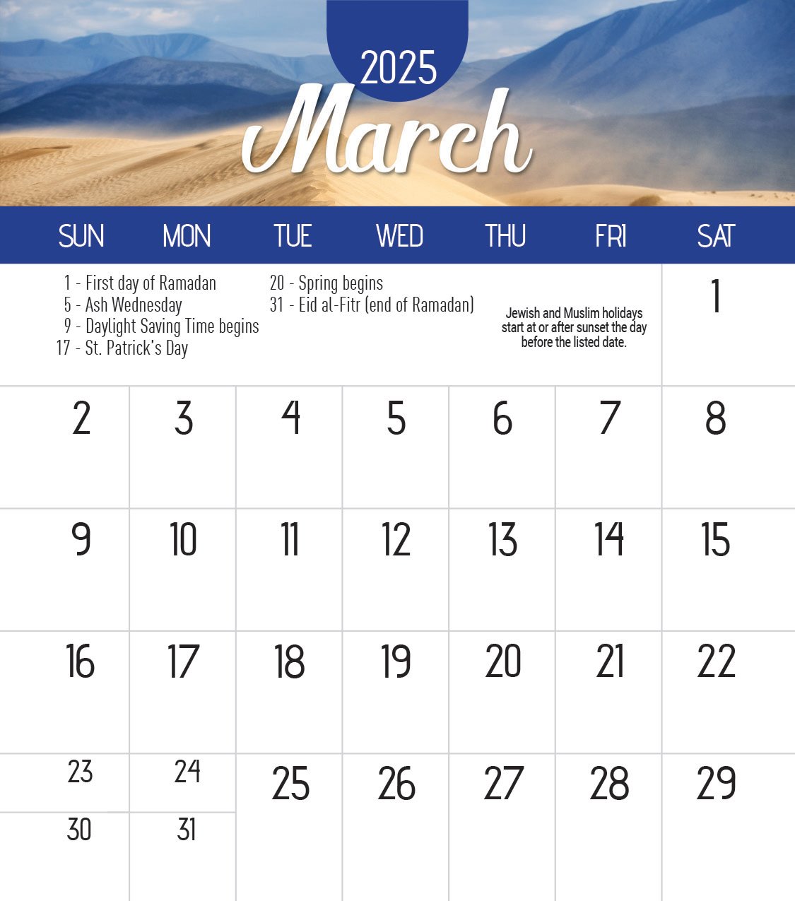 2024 Calendar Pad Magnets - Nature Planner | Markful