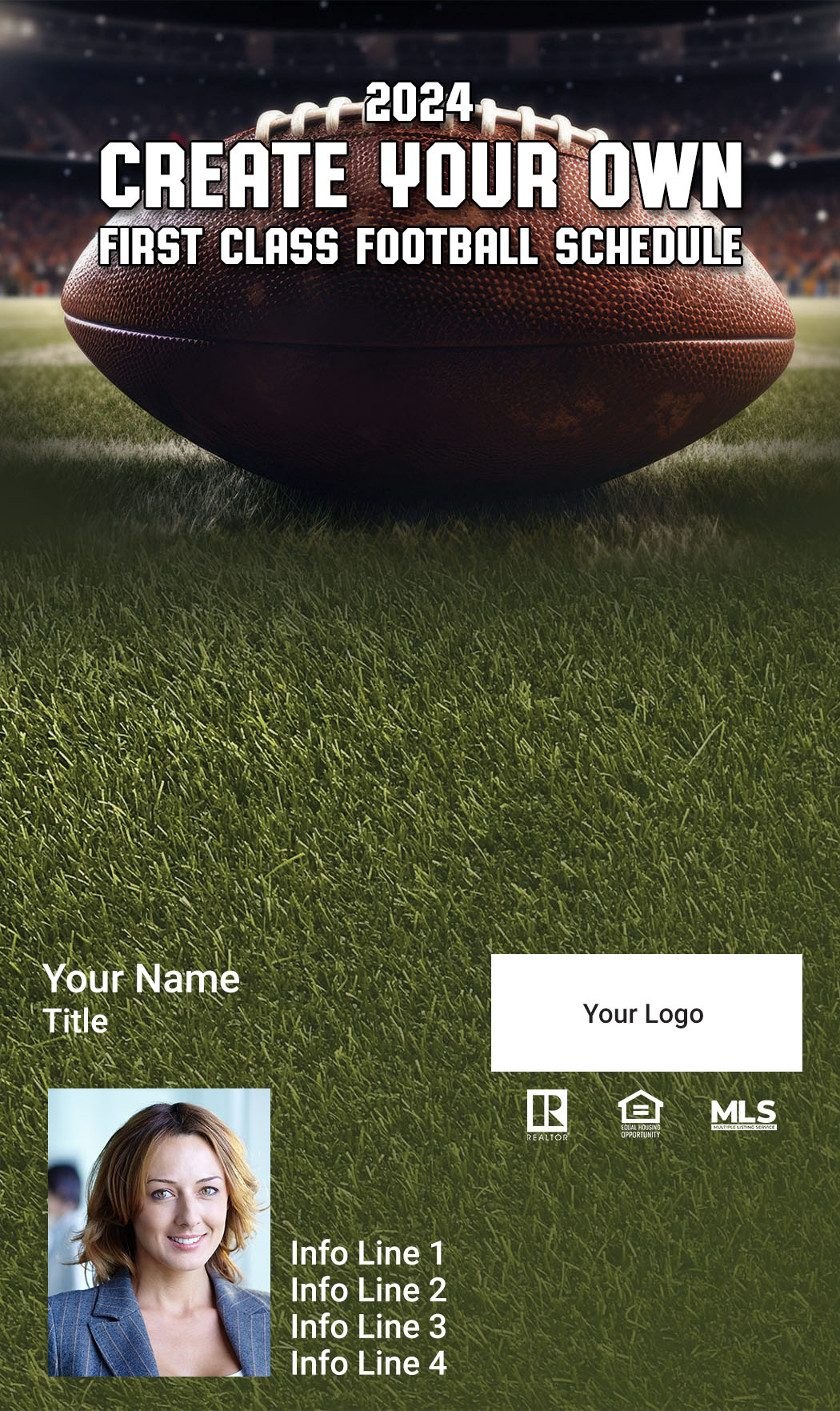 Picture of Create-Your-Own Custom Full Football Magnets 2024