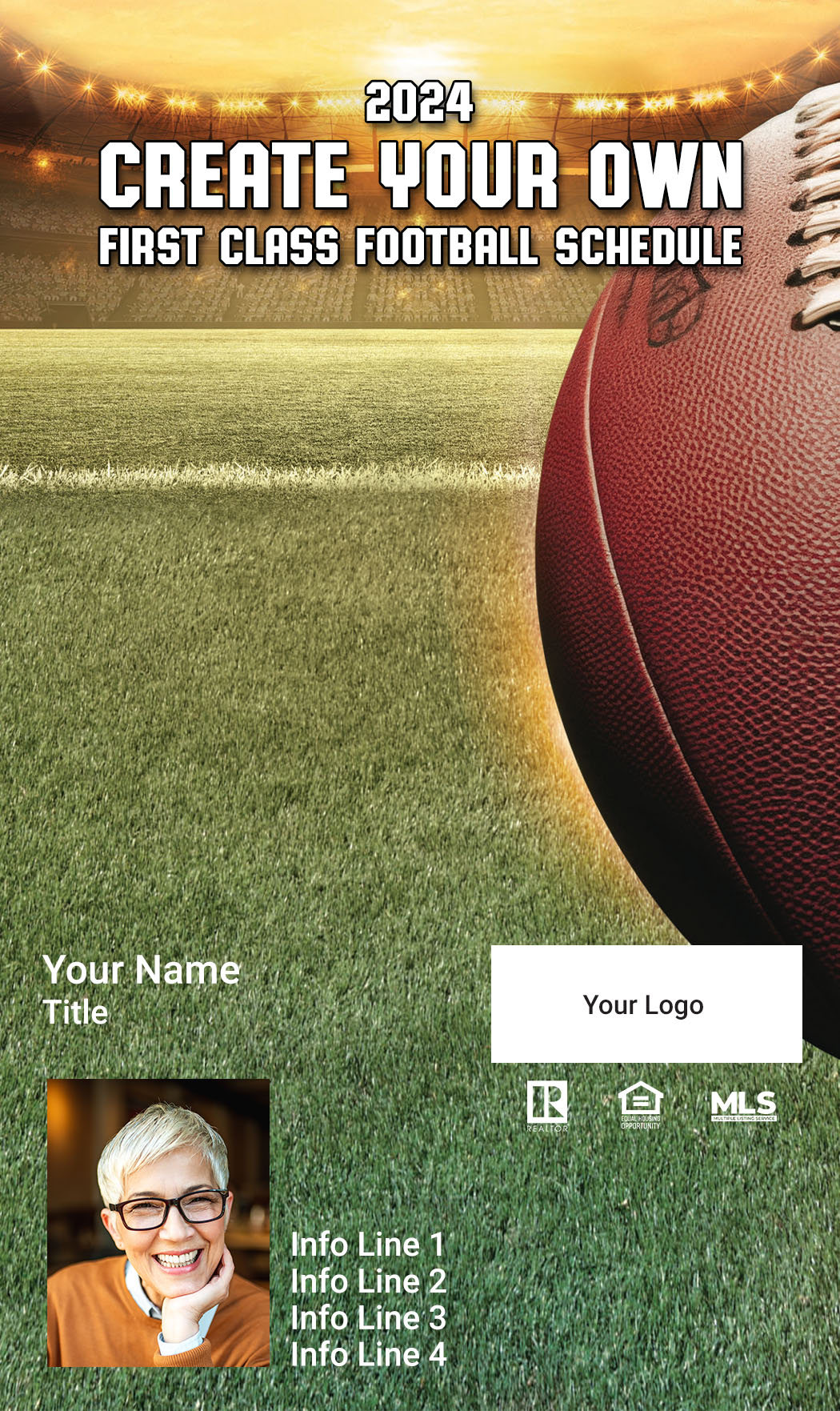 Picture of Create-Your-Own Custom Full Football Magnets 2024