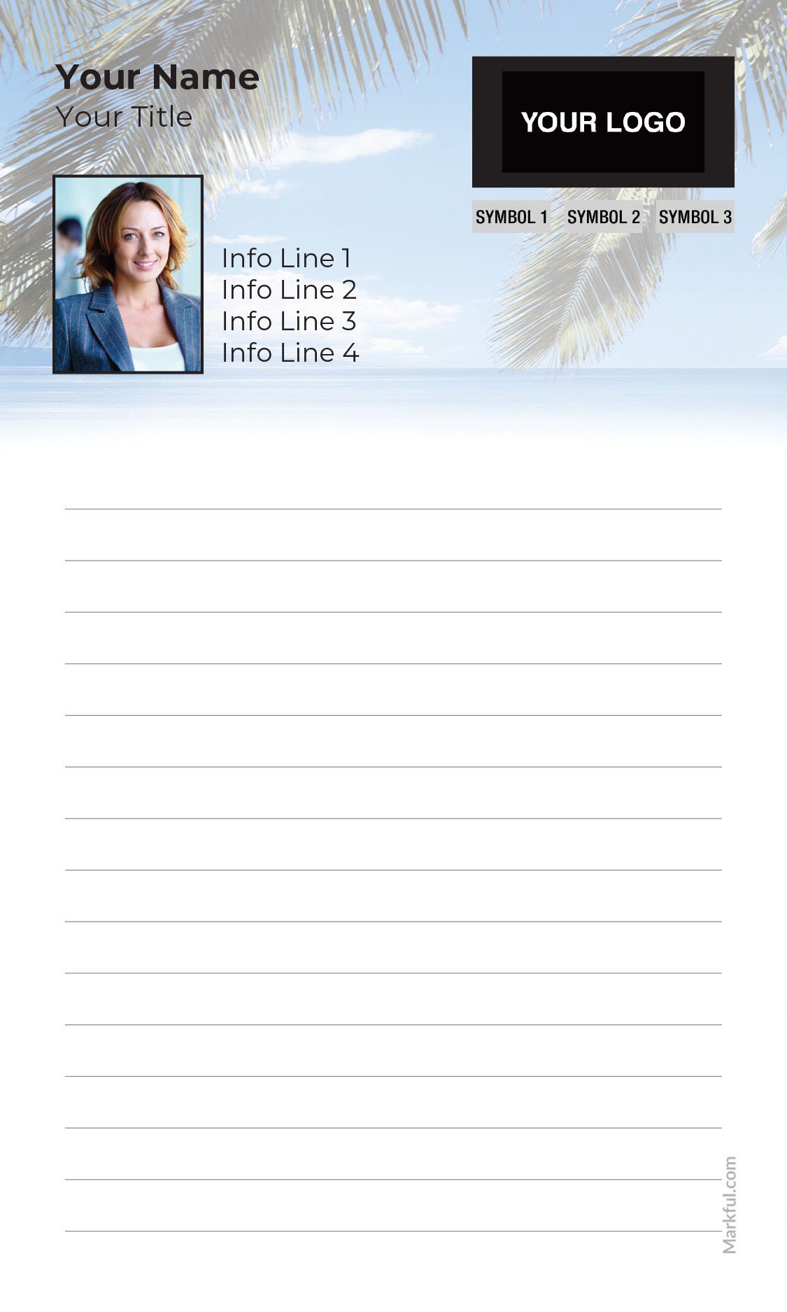 Picture of Custom Notepads - Paradise