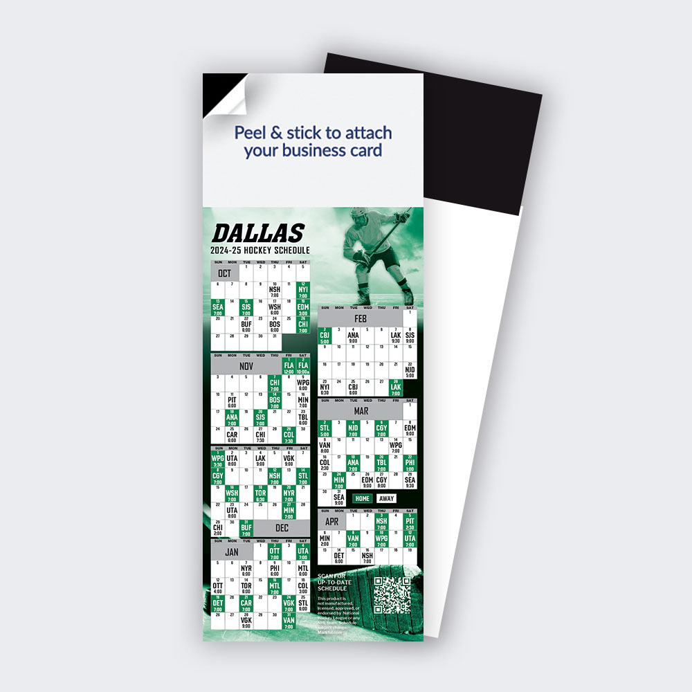 Picture of Dallas Stars Peel & Stick QuickStix Hockey Magnet 2024-25 - 1000 Pack
