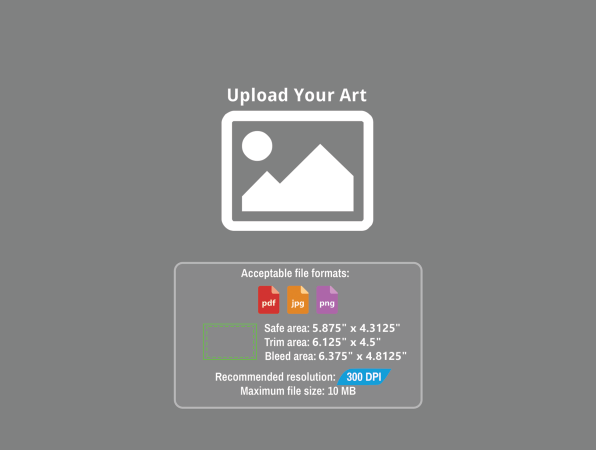 Note Card - Upload Your Design Horizontal | Markful