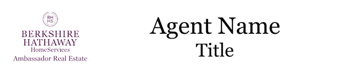 Picture of  Ambassador Real Estate Name Plate