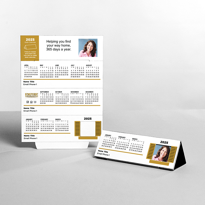 Picture of Custom Tented Desk Calendars - 2025
