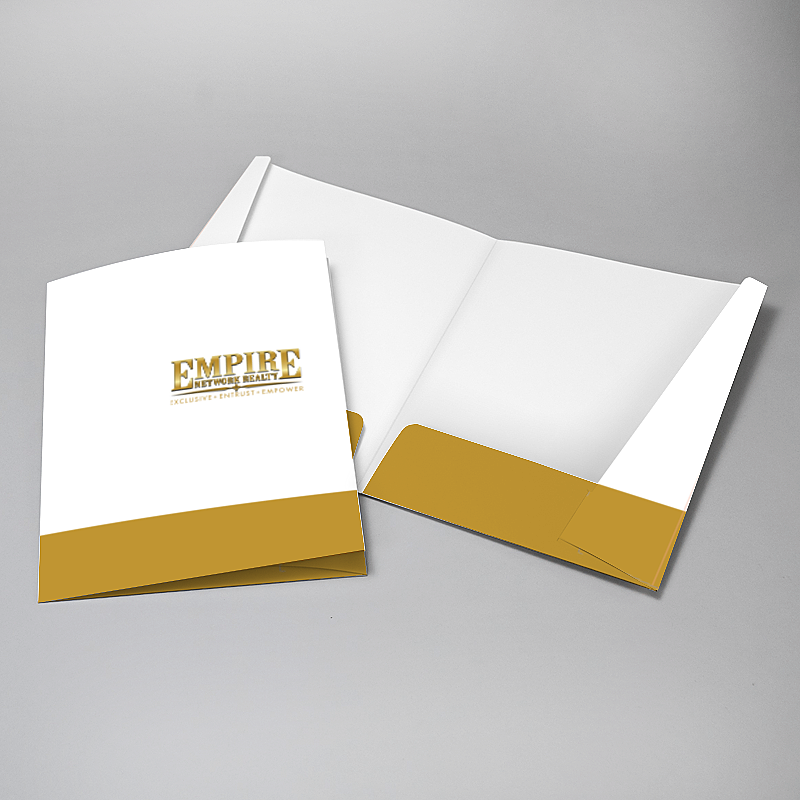 Picture of Glueless Pocket Folder - 8.875" x 11.5"