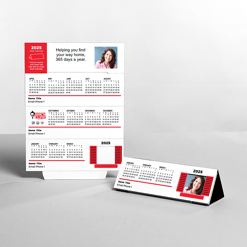 Picture of Custom Tented Desk Calendars - 2025