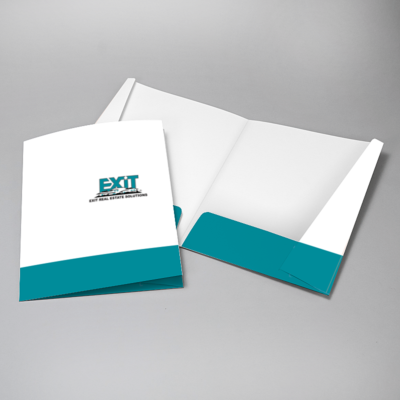 Picture of Glueless Pocket Folder - 8.875" x 11.5"