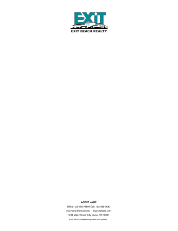 Picture of EXIT Realty Corp White 70lb Letterhead