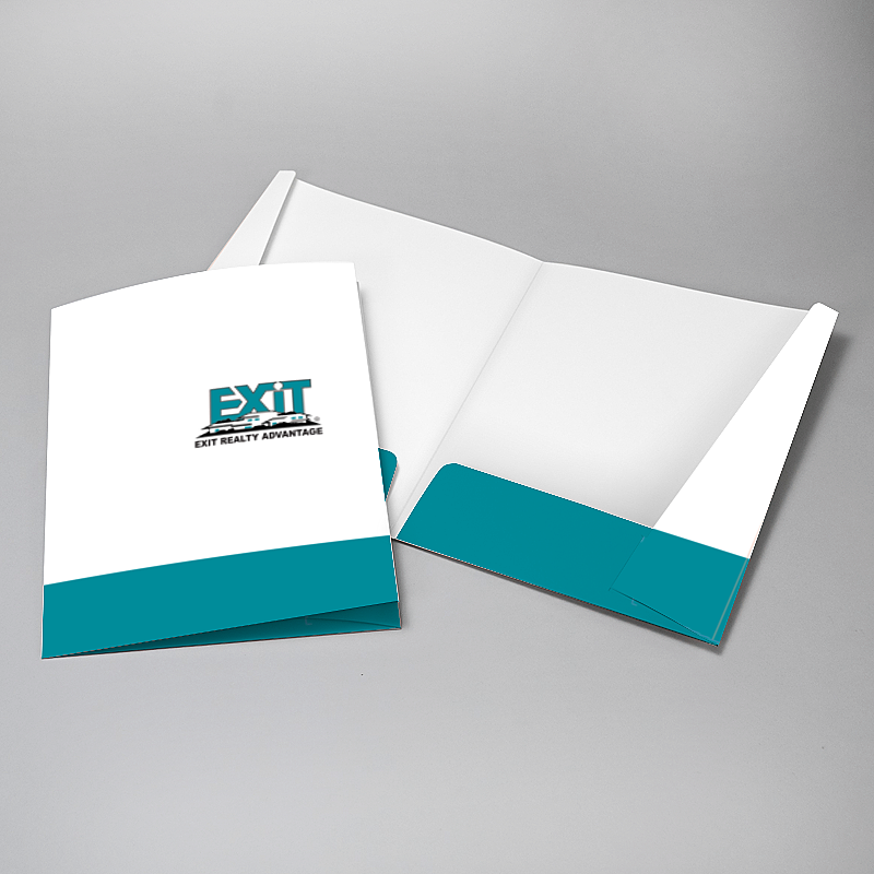 Picture of Glueless Pocket Folder - 8.875" x 11.5"