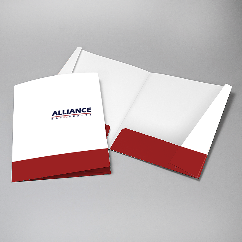 Picture of Glueless Pocket Folder - 8.875" x 11.5"