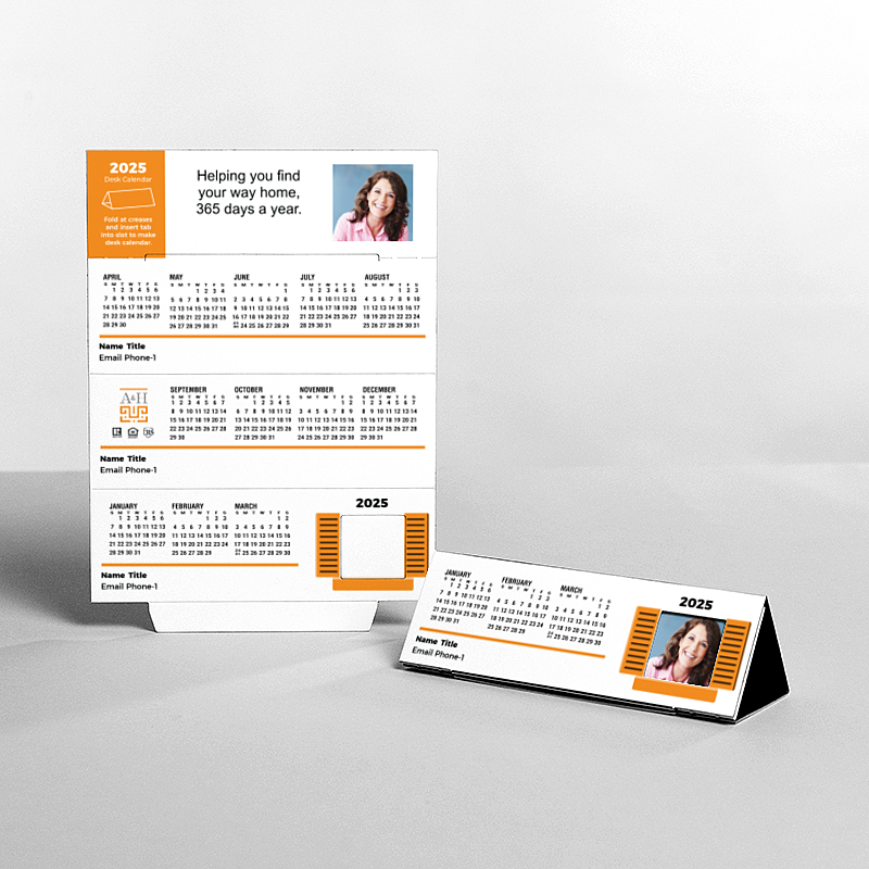 Picture of Custom Tented Desk Calendars - 2025
