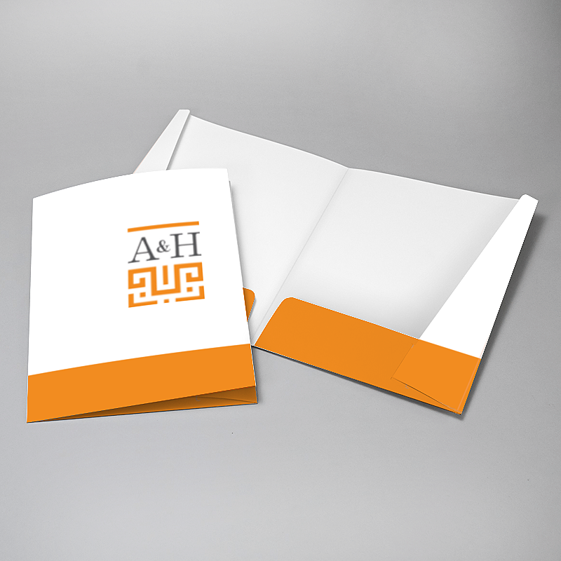 Picture of Glueless Pocket Folder - 8.875" x 11.5"