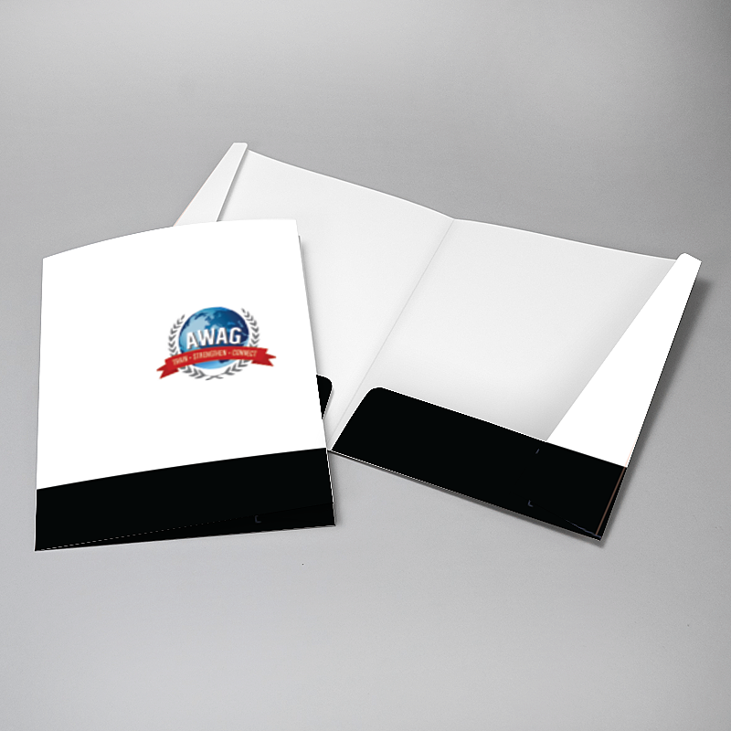 Picture of Glueless Pocket Folder - 8.875" x 11.5"