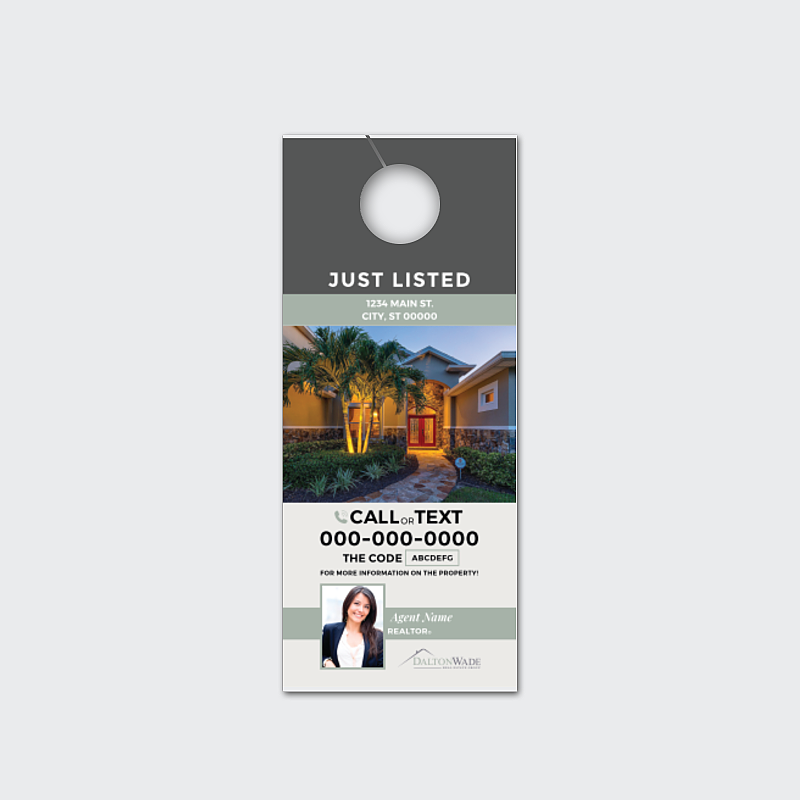 Picture of 3.5" x 8.5" Custom Doorhanger