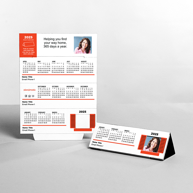 Picture of Custom Tented Desk Calendars - 2025