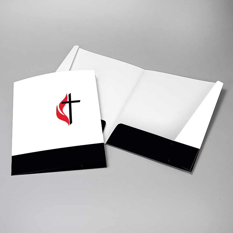 Picture of Glueless Pocket Folder - 8.875" x 11.5"