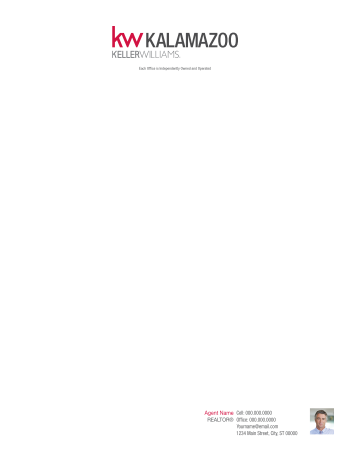 Picture of Keller Williams Realty White 70lb Letterhead