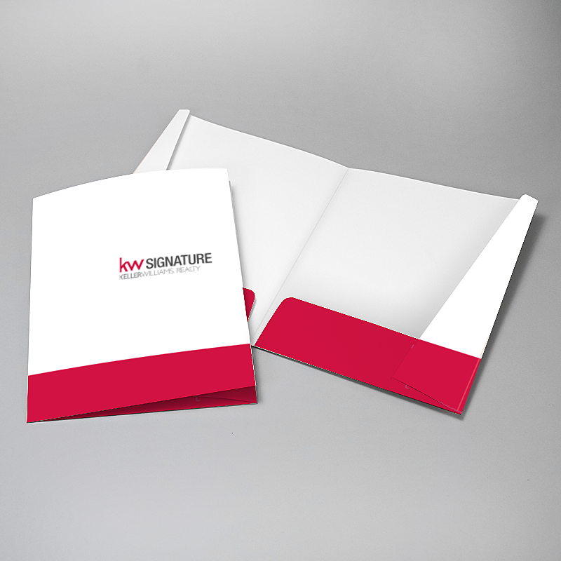 Picture of Glueless Pocket Folder - 8.875" x 11.5"