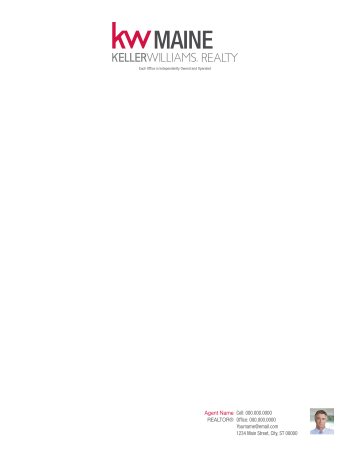 Picture of Keller Williams Realty White 70lb Letterhead