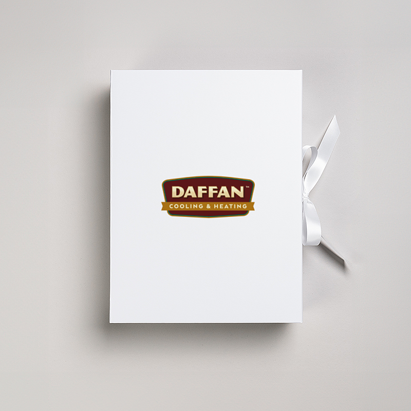 Picture of Magnetic Presentation Box with Ribbon - White