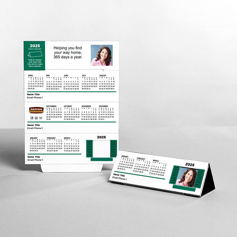 Picture of Custom Tented Desk Calendars - 2025