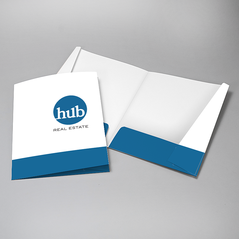 Picture of Glueless Pocket Folder - 8.875" x 11.5"
