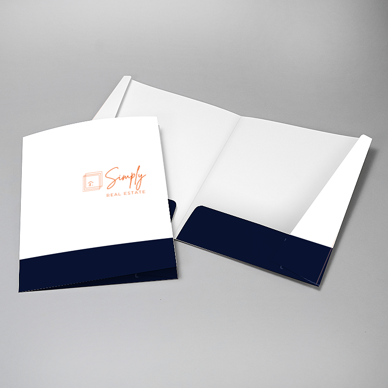 Picture of Glueless Pocket Folder - 8.875" x 11.5"