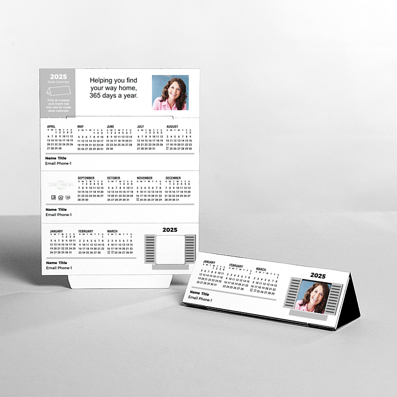Picture of Custom Tented Desk Calendars - 2025