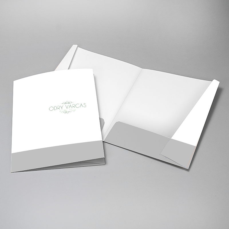 Picture of Glueless Pocket Folder - 8.875" x 11.5"