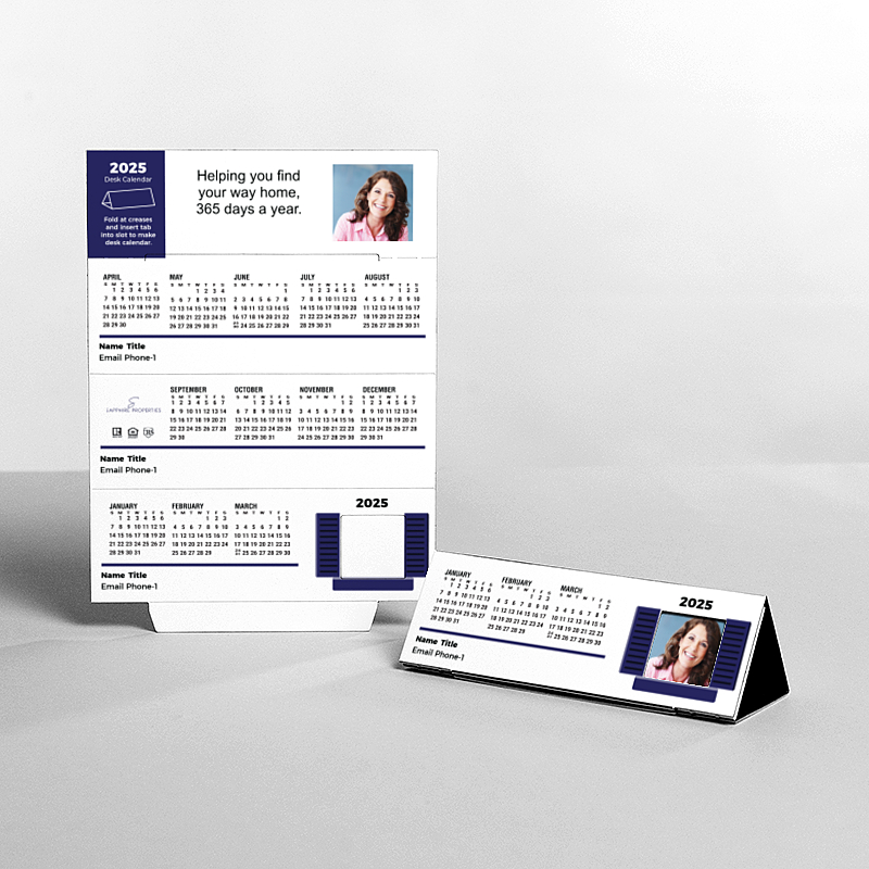 Picture of Custom Tented Desk Calendars - 2025