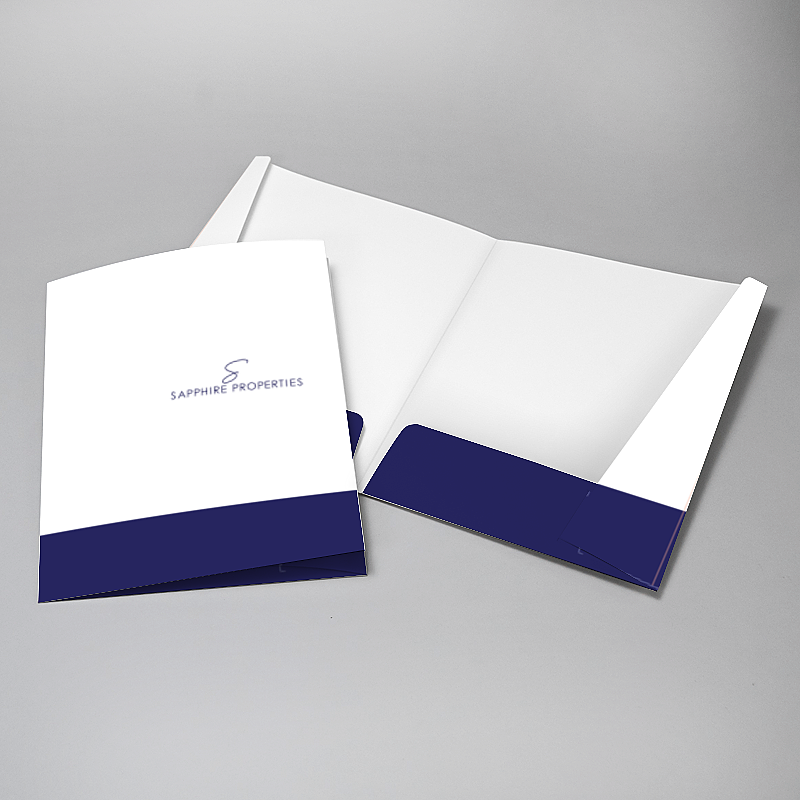 Picture of Glueless Pocket Folder - 8.875" x 11.5"