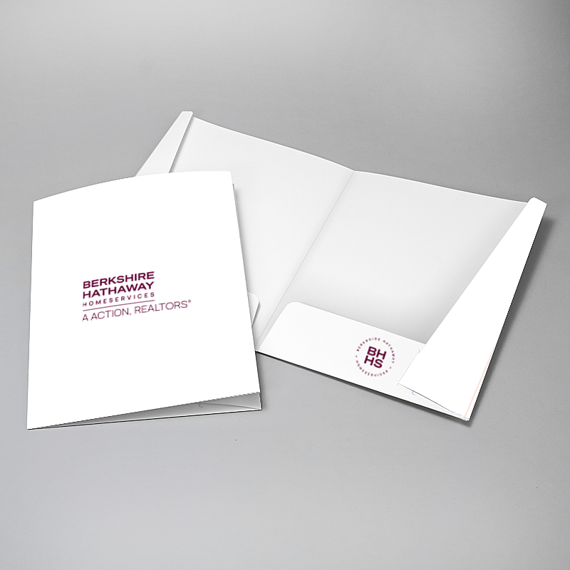 Picture of Glueless Pocket Folder - 8.875" x 11.5"