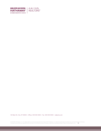 Picture of Berkshire Hathaway Corporate White 70lb Letterhead