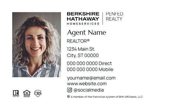 Berkshire Hathaway HomeServices PenFed Realty, Business Cards, Car ...