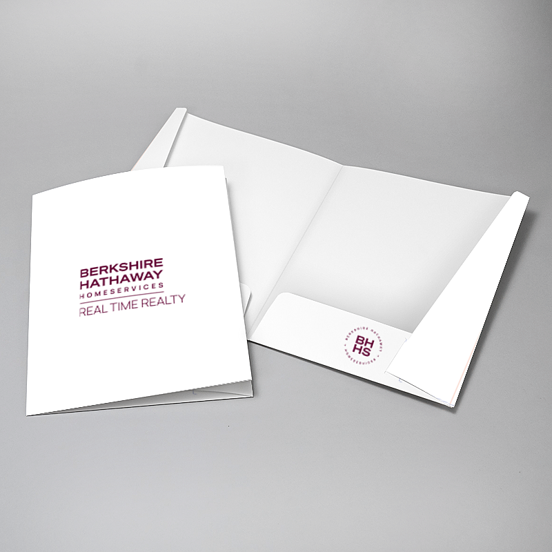 Picture of Glueless Pocket Folder - 8.875" x 11.5"