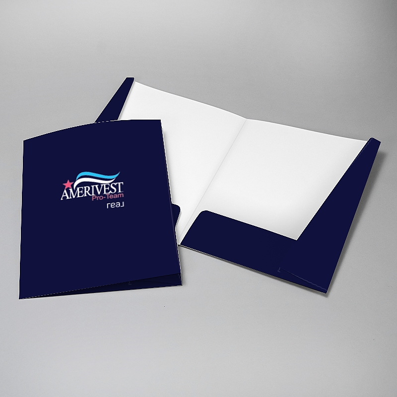 Picture of Glueless Pocket Folder - 8.875" x 11.5"