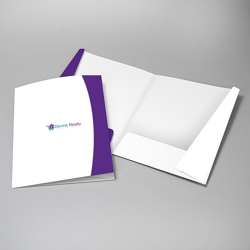 Picture of Glueless Pocket Folder - 8.875" x 11.5"