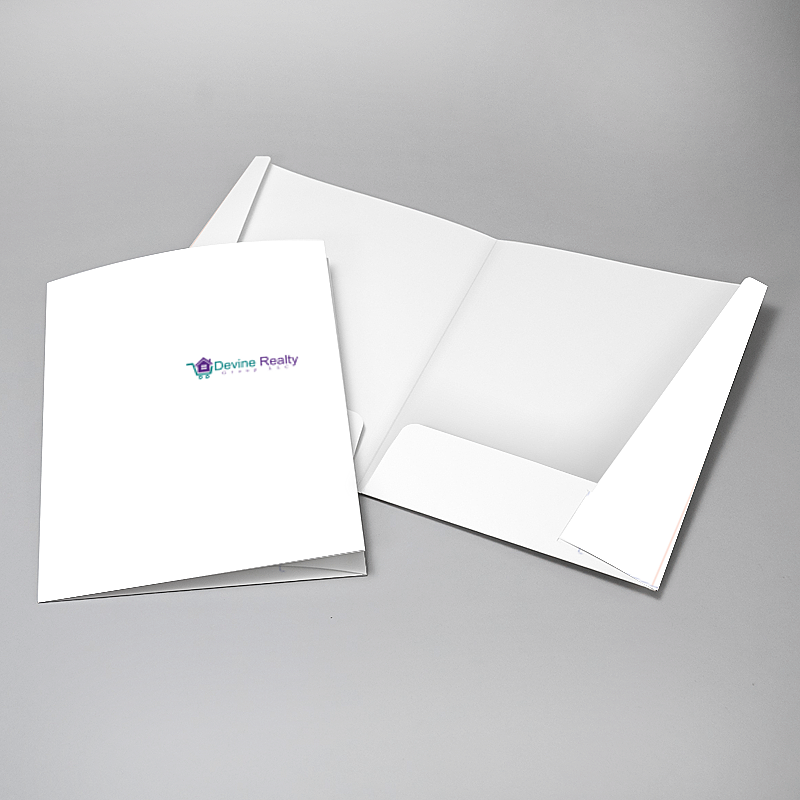 Picture of Glueless Pocket Folder - 8.875" x 11.5"