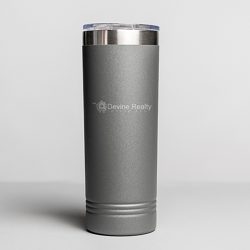 Picture of Gray 22 oz. Polar Camel Skinny Tumbler with Slider Lid