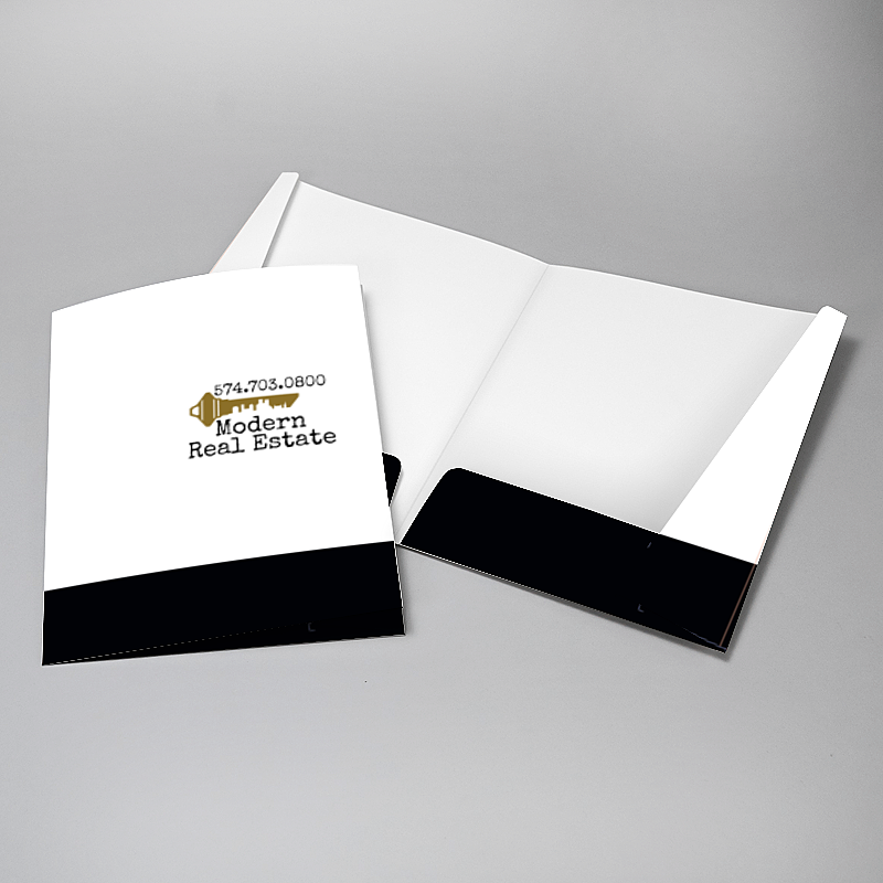 Picture of Glueless Pocket Folder - 8.875" x 11.5"