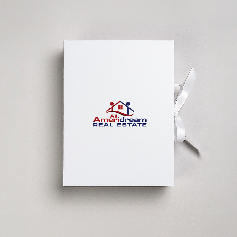 Picture of Magnetic Presentation Box with Ribbon - White