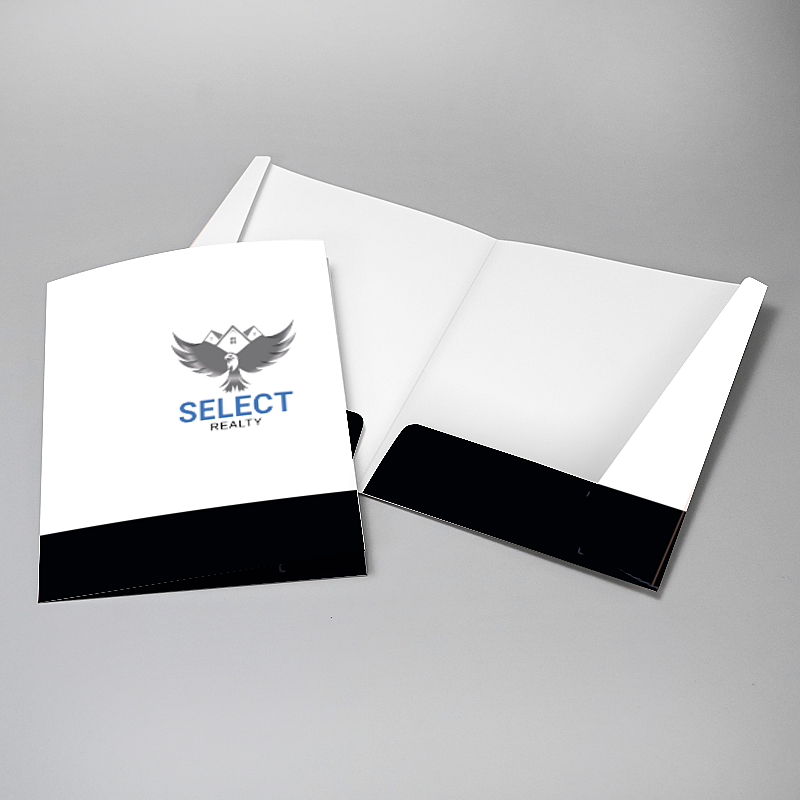 Picture of Glueless Pocket Folder - 8.875" x 11.5"