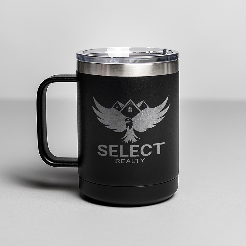 Picture of Black 15 oz. Polar Camel Mug with Slider Lid