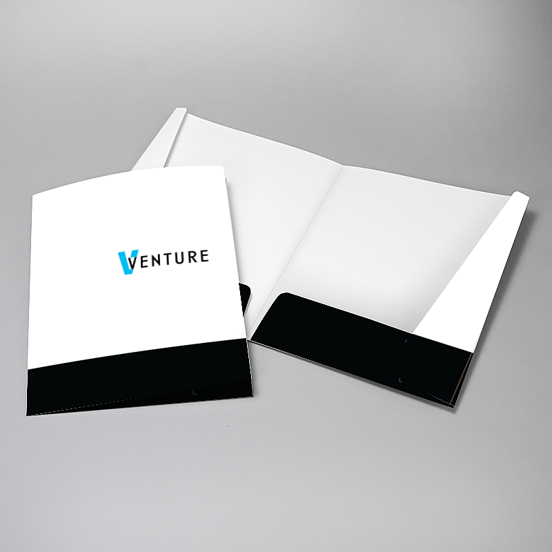 Picture of Glueless Pocket Folder - 8.875" x 11.5"