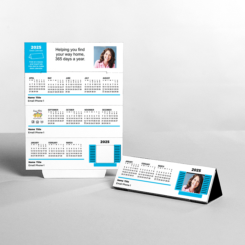 Picture of Custom Tented Desk Calendars - 2025