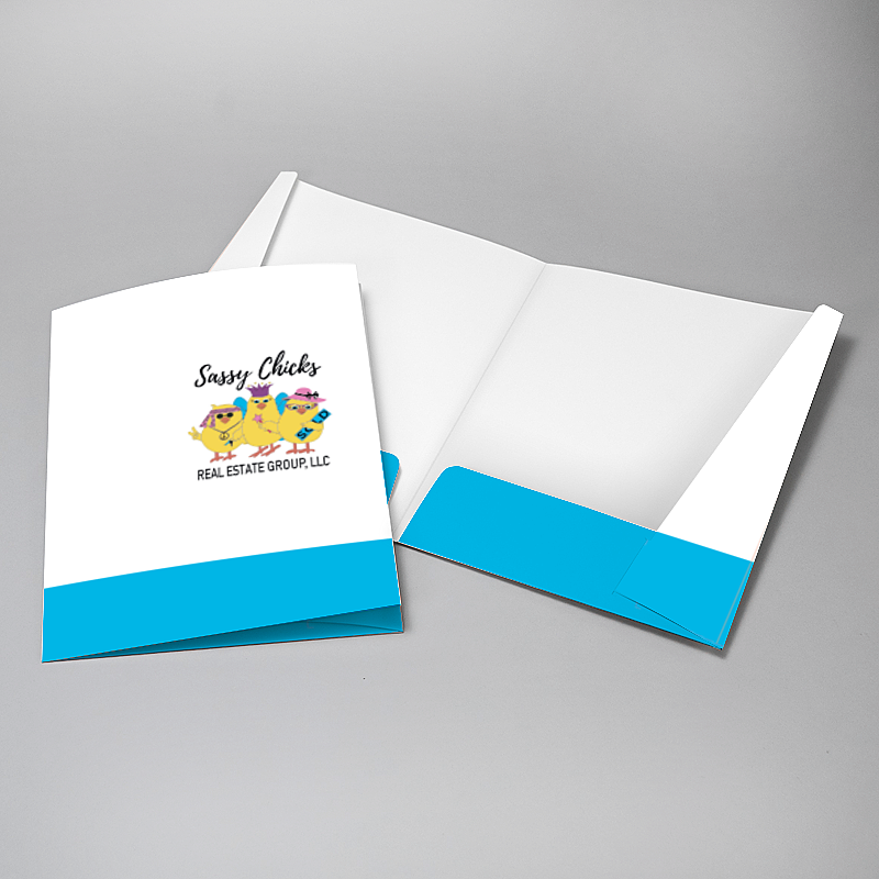 Picture of Glueless Pocket Folder - 8.875" x 11.5"