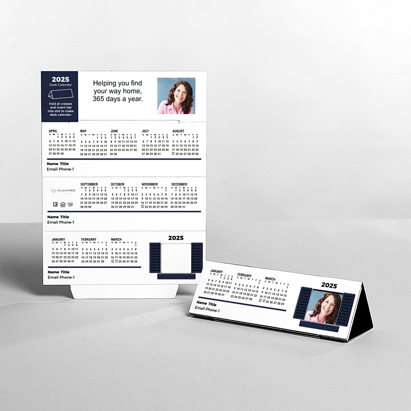 Picture of Custom Tented Desk Calendars - 2025