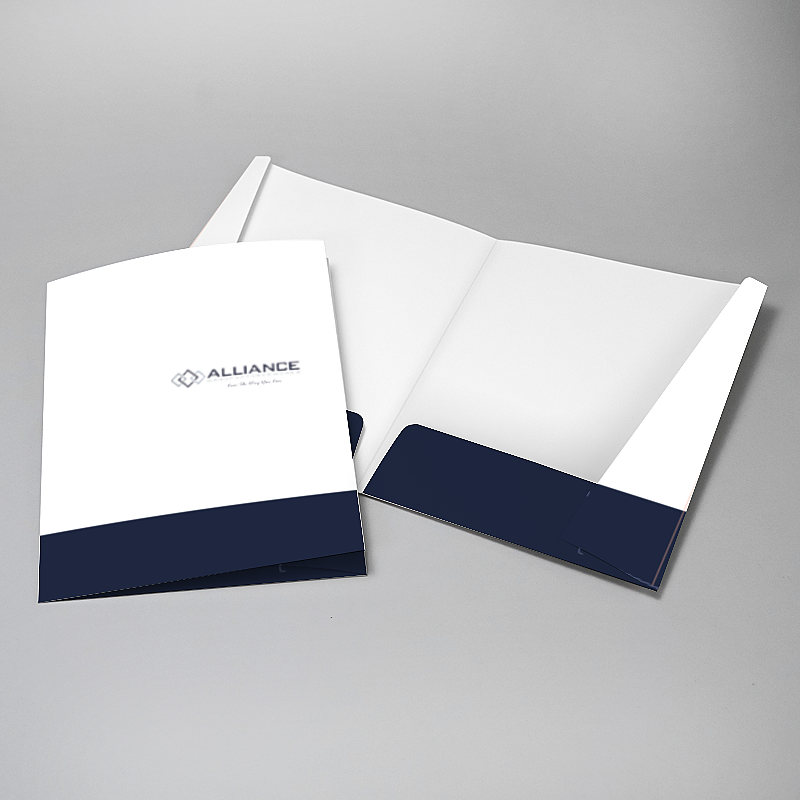 Picture of Glueless Pocket Folder - 8.875" x 11.5"
