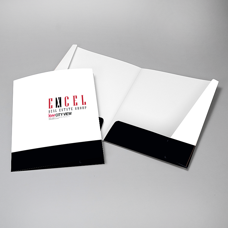 Picture of Glueless Pocket Folder - 8.875" x 11.5"