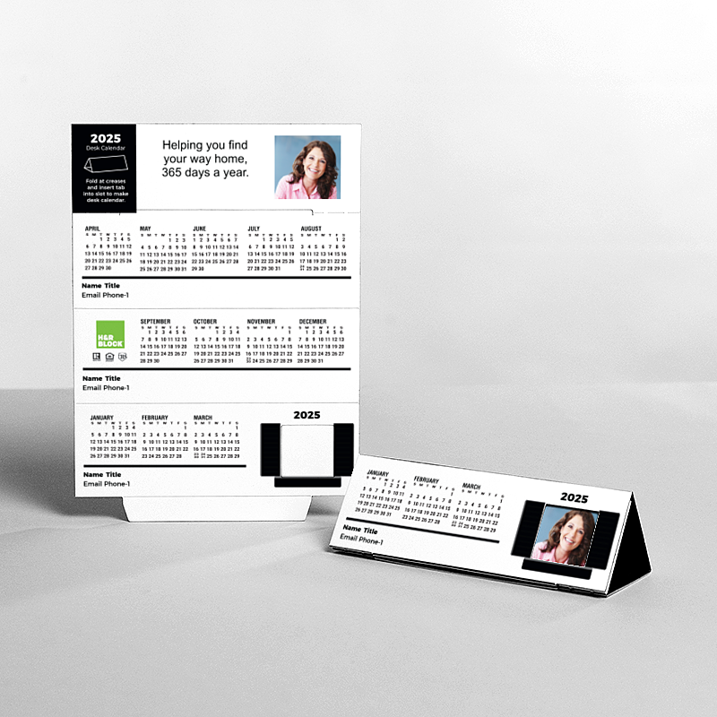 Picture of Custom Tented Desk Calendars - 2025